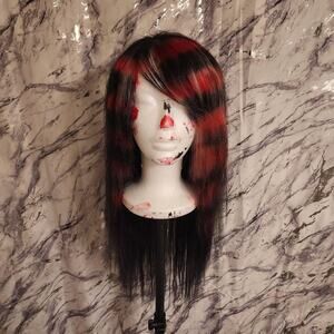 Black Widow Human Hair 2000s Scene Queen Wig